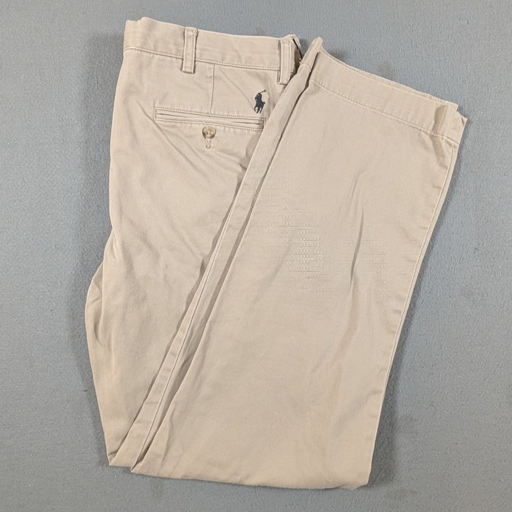 Polo Ralph Lauren Preston Pant Mens 34x34 Khaki Straight Chino